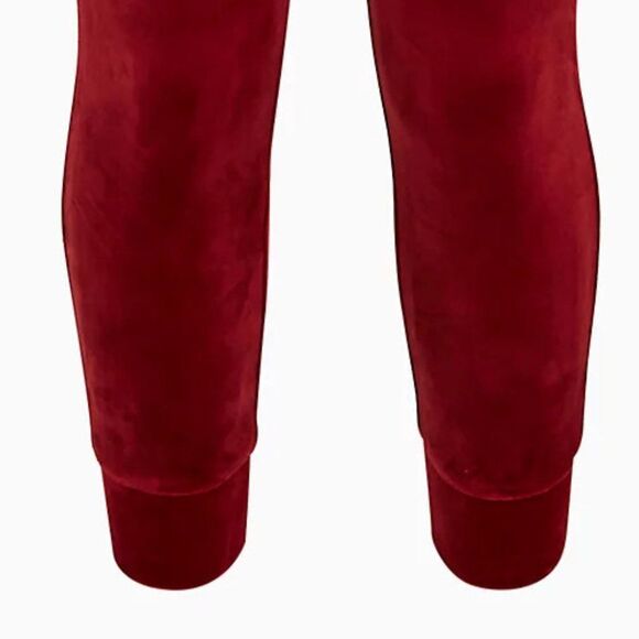 Torrid Classic Fit Sleep Jogger - Velour Red 1X - Picture 6 of 6